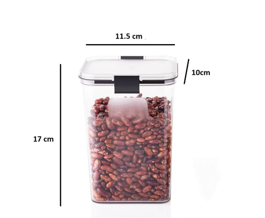 DNkitch 4 Pcs Airtight 1200ml Plastic Container Set for Kitchen Storage Container